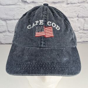 Soft as a Grape CAPE COD American Flag Adjustable Hat